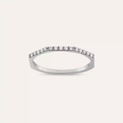0.15 CT Pırlanta Taşlı Beyaz Altın Yüzük