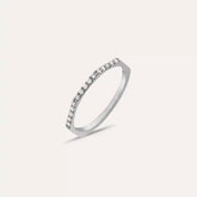 0.15 CT Pırlanta Taşlı Beyaz Altın Yüzük