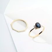 Eon 0.15 CT Pırlanta Taşlı Sarı Altın Yüzük