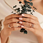 0.16 CT Baget Pırlanta Taşlı Rose Altın Yüzük