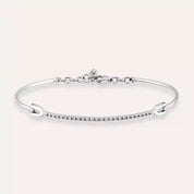 0.16 CT Pırlanta Taşlı Beyaz Altın Bileklik