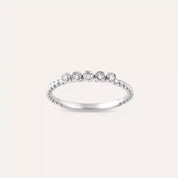 0.17 CT Pırlanta Taşlı Beyaz Altın Yüzük