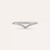 0.21 CT Pırlanta Taşlı Beyaz Altın Yüzük