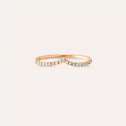 0.21 CT Pırlanta Taşlı Rose Altın Yüzük