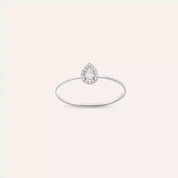 0.22 CT Pırlanta Taşlı Beyaz Altın Yüzük