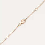 0.25 CT Pırlanta Taşlı Rose Altın Top Kolye