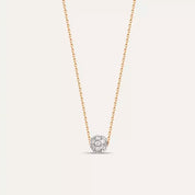 0.25 CT Pırlanta Taşlı Top Kolye