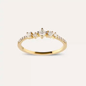 Fable 0.26 CT Pırlanta Taşlı Sarı Altın Yüzük