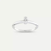 0.30 CT Damla Kesim Pırlanta Tektaş Yüzük