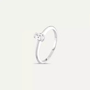 0.30 CT Damla Kesim Pırlanta Tektaş Yüzük