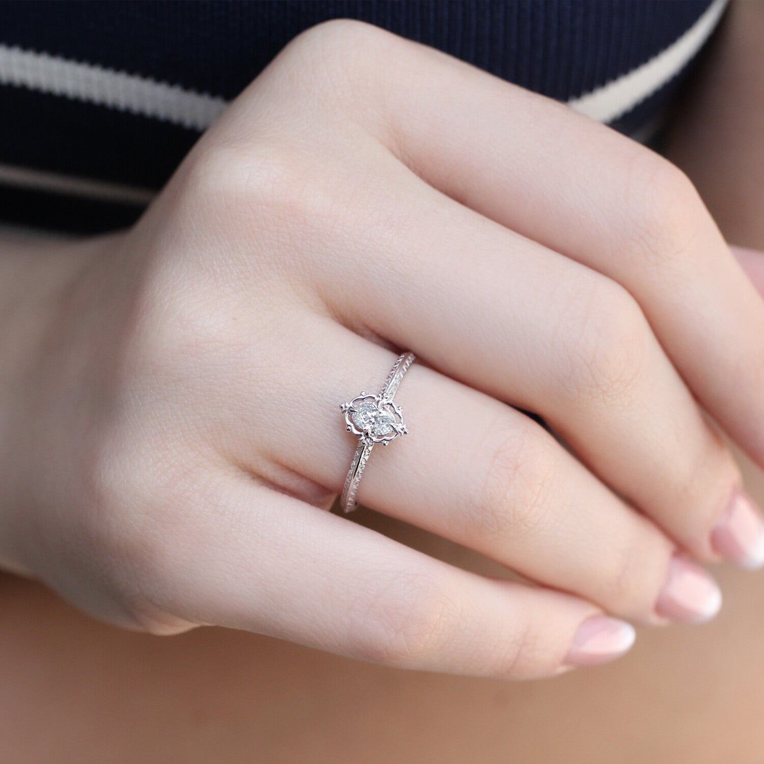 0.30 Karat Vintage Aria Tasarım Pırlanta Yüzük