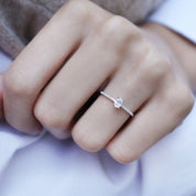 0.32 CT Vintage Oval Tasarım Pırlanta & Tektaş Yüzük