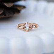 0.33 CT F VS1 GIA Sertifikalı Vintage Emma Pırlanta Yüzük