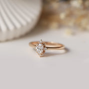 0.35 CT E VS2 GIA Sertifikalı Özel Tasarım Mini Selius Pırlanta Yüzük