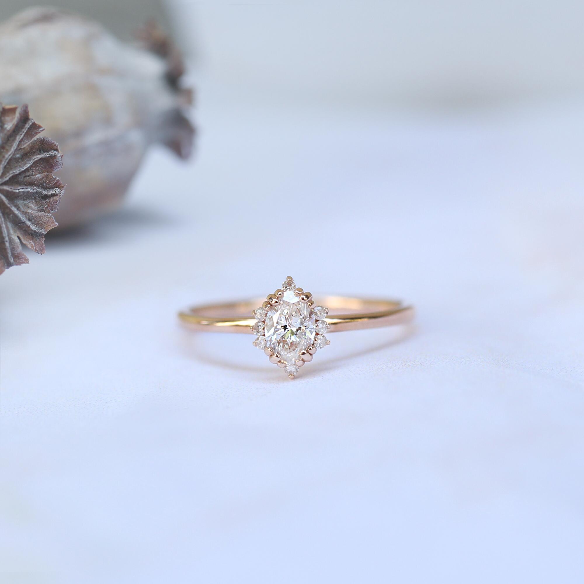 0.35 CT Vintage Elis Pırlanta Yüzük