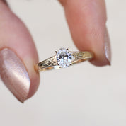 0.38 CT Vintage Yasmin  Tasarım Pırlanta Yüzük