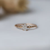 0.40 CT F VS2 GIA Sertifikalı Vintage Maria Pırlanta Yüzük