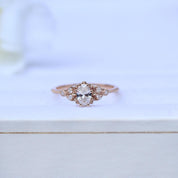 0.40 CT Vintage Alice Tasarım Pırlanta Yüzük