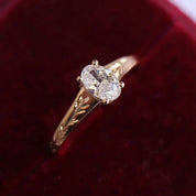 0.40 CT Vintage Kate Tasarım Pırlanta Yüzük