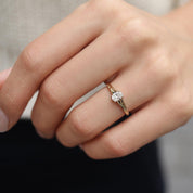 0.40 CT Vintage Kate Tasarım Pırlanta Yüzük