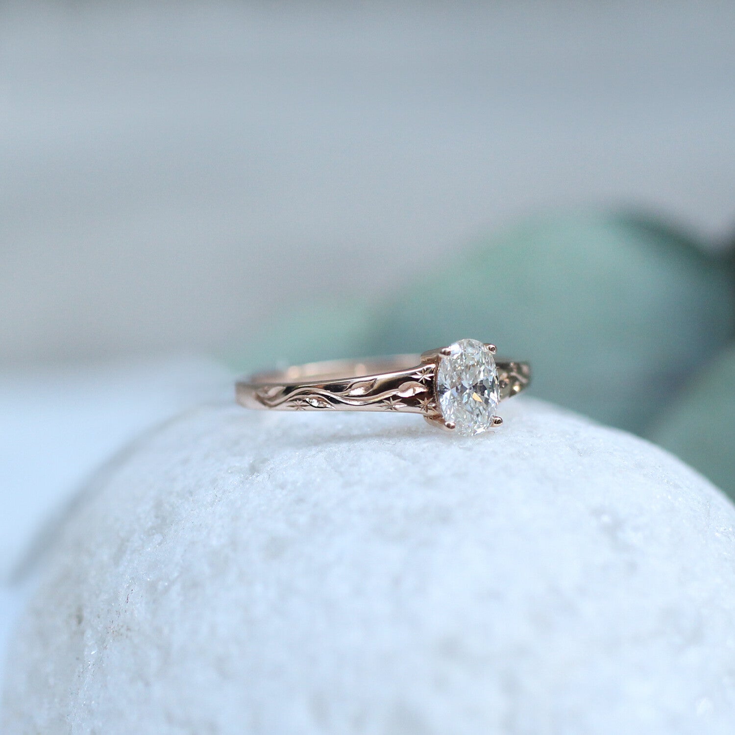 0.40 CT Vintage Mona Tasarım Pırlanta Yüzük