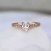 0.40 CT Vintage Violet Tasarım Pırlanta Yüzük