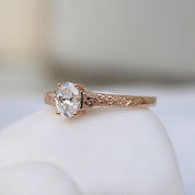 0.40 CT Vintage Violet Tasarım Pırlanta Yüzük