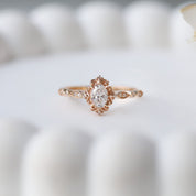 0.42 CT D VS2 GIA Sertifikalı Vintage Emma Pırlanta Yüzük