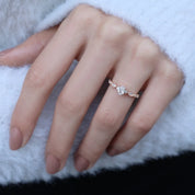 0.42 Karat Vintage Özel Tasarım Oval Pırlanta Tektaş Yüzük