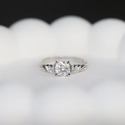 1.03 Karat  F SI2 GIA Sertifikalı Vintage Emma Pırlanta Yüzük