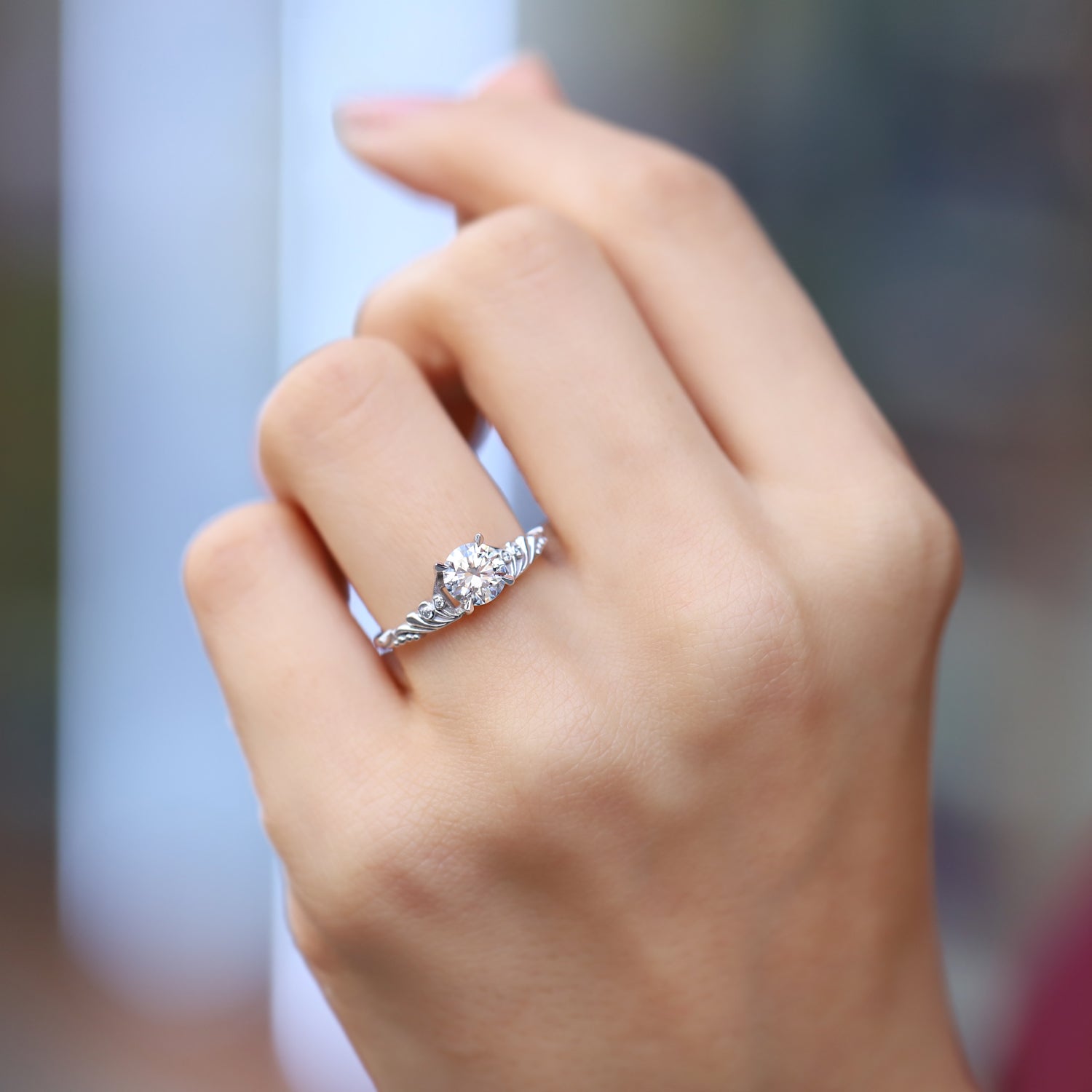 1.03 Karat  F SI2 GIA Sertifikalı Vintage Emma Pırlanta Yüzük