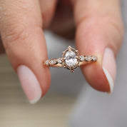 0.45 CT H SI2 HRD Sertifikalı Vintage Aria Tasarım Pırlanta Yüzük