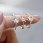 0.45 CT H SI2 HRD Sertifikalı Vintage Aria Tasarım Pırlanta Yüzük