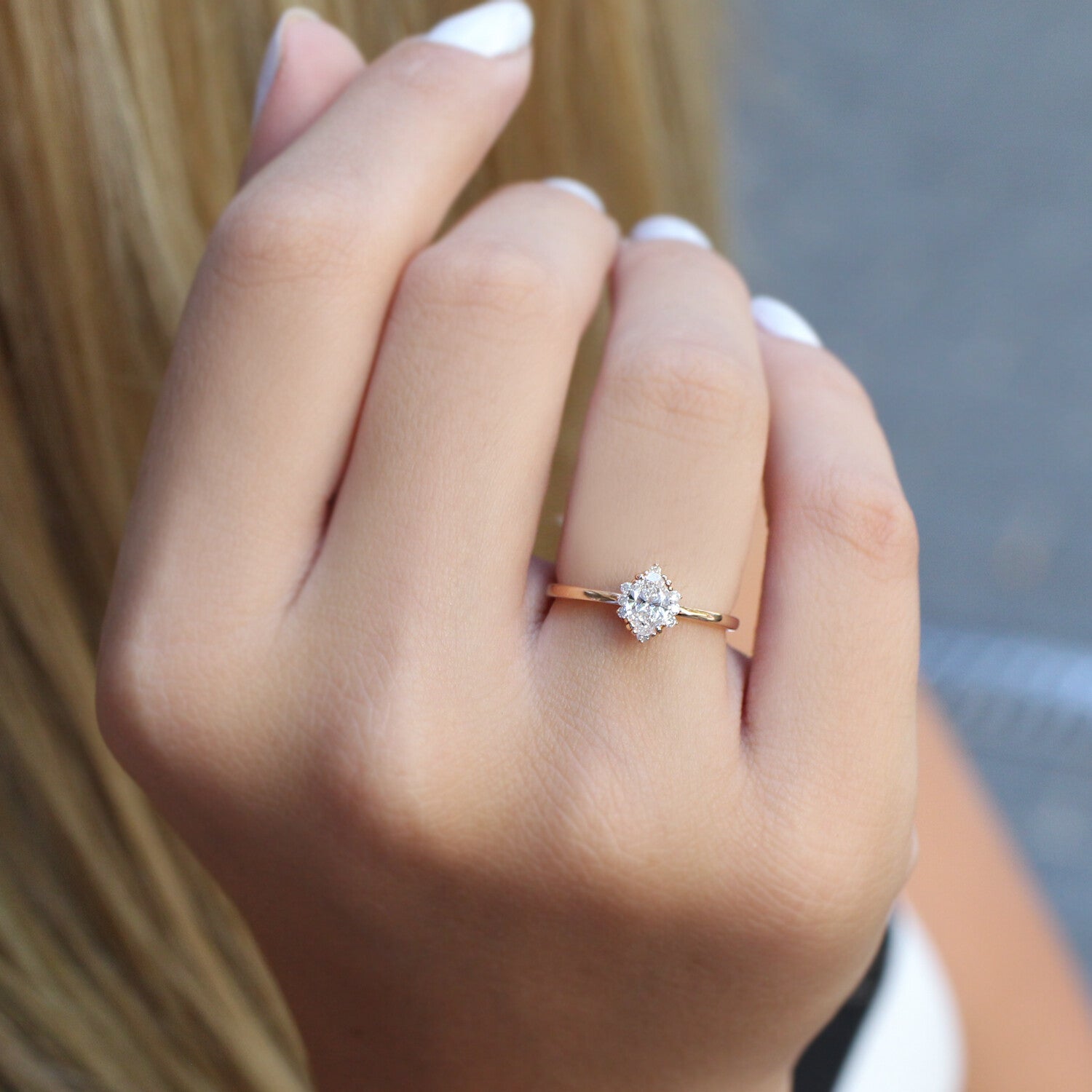 0.45 CT Vintage Tasarım Elis Pırlanta Yüzük