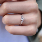 0.45 CT Vintage Pırlanta Prenses Tektaş Yüzük