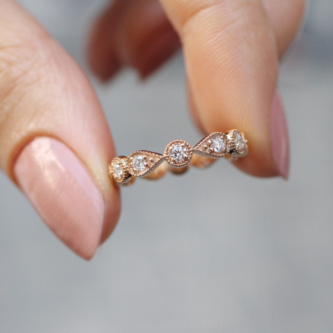 0.45 CT Vintage Tasarım Tamtur Pırlanta Yüzük