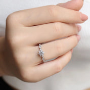 0.45 Karat Vintage Tasarım Kar Tanesi Pırlanta Yüzük