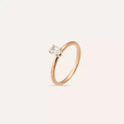 0.50 CT Oval Kesim Pırlanta Taşlı Tektaş Yüzük