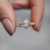 0.50 CT Vintage Tasarım Aria Radiant Pırlanta Yüzük