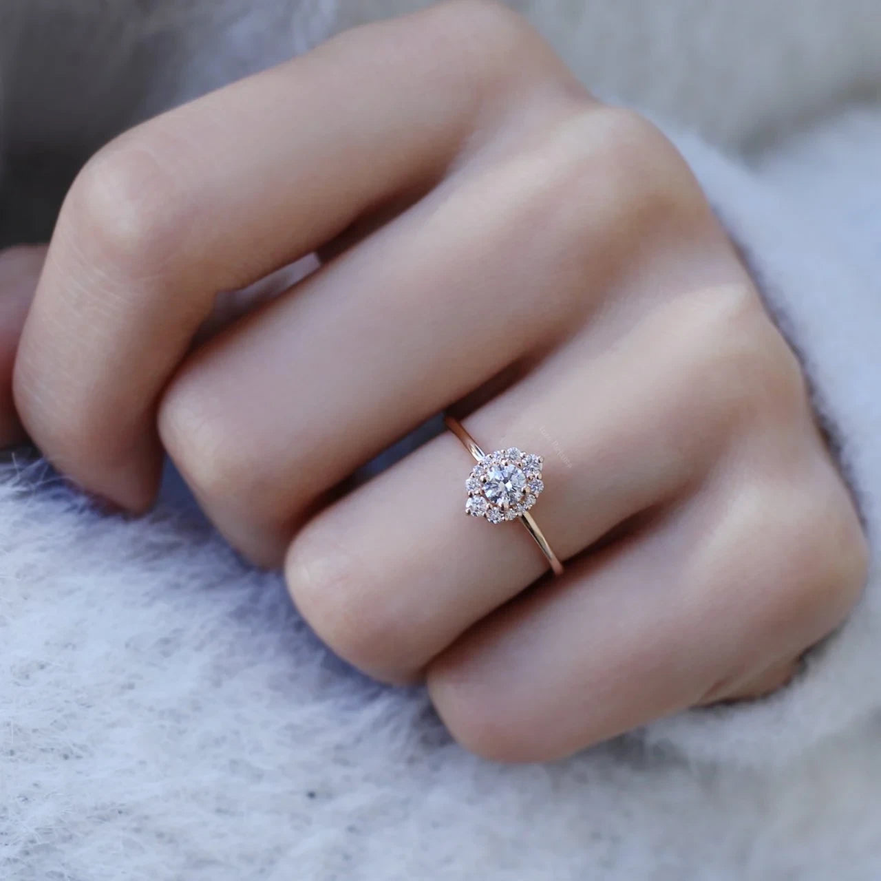 0.50 CT Vintage Lina Tasarım Pırlanta Yüzük