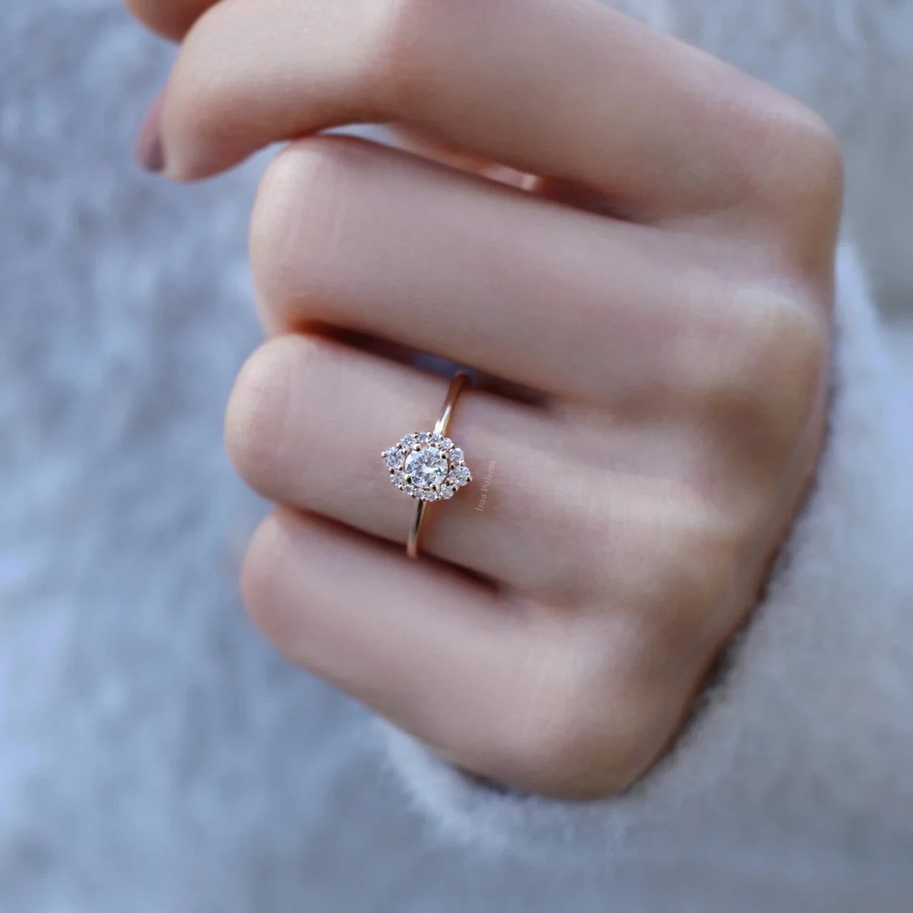 0.50 CT Vintage Lina Tasarım Pırlanta Yüzük