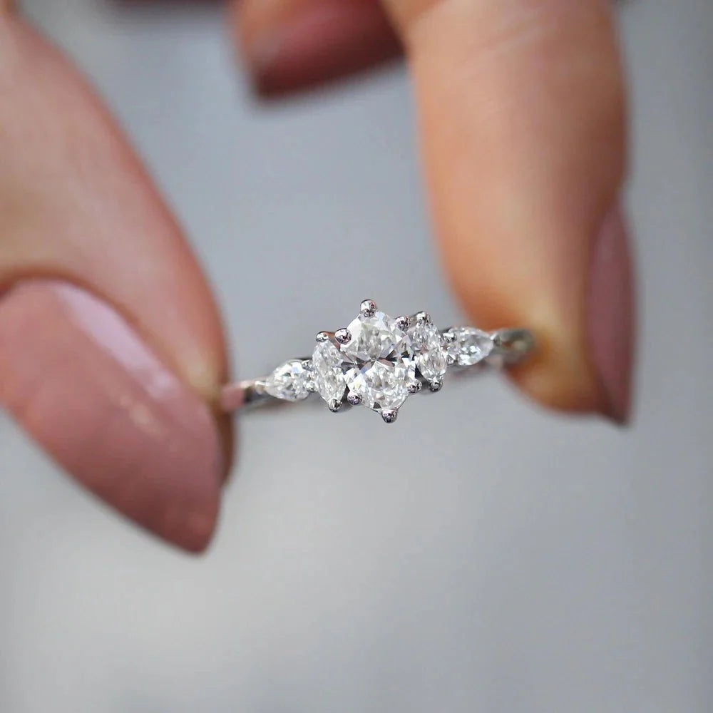 0.50 Karat D VS2 GIA Sertifikalı Vintage Diana Pırlanta Yüzük