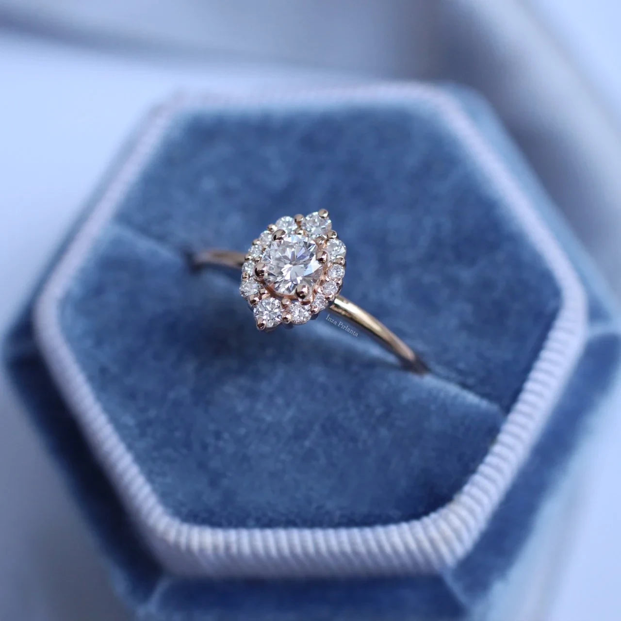 0.50 Karat Vintage Lina Tasarım Pırlanta Yüzük