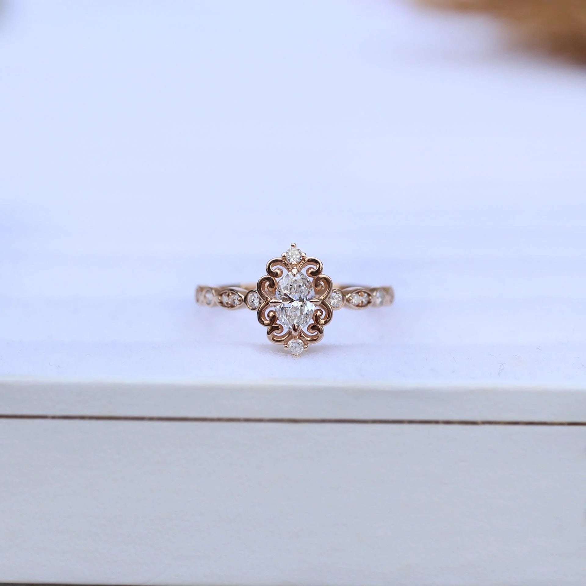 0.50 Karat Vintage Mia Tasarım Pırlanta Yüzük