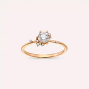 0.53 CT Pırlanta Taşlı Rose Altın Yüzük