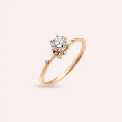 0.53 CT Pırlanta Taşlı Rose Altın Yüzük