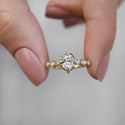 0.55 CT Vintage Aria Tasarım Pırlanta Yüzük