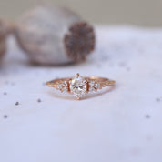 0.55 CT Vintage Lisa Tasarım Pırlanta Yüzük