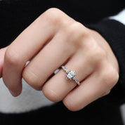 0.55 CT Vintage Tasarım Aria Radiant Pırlanta Yüzük