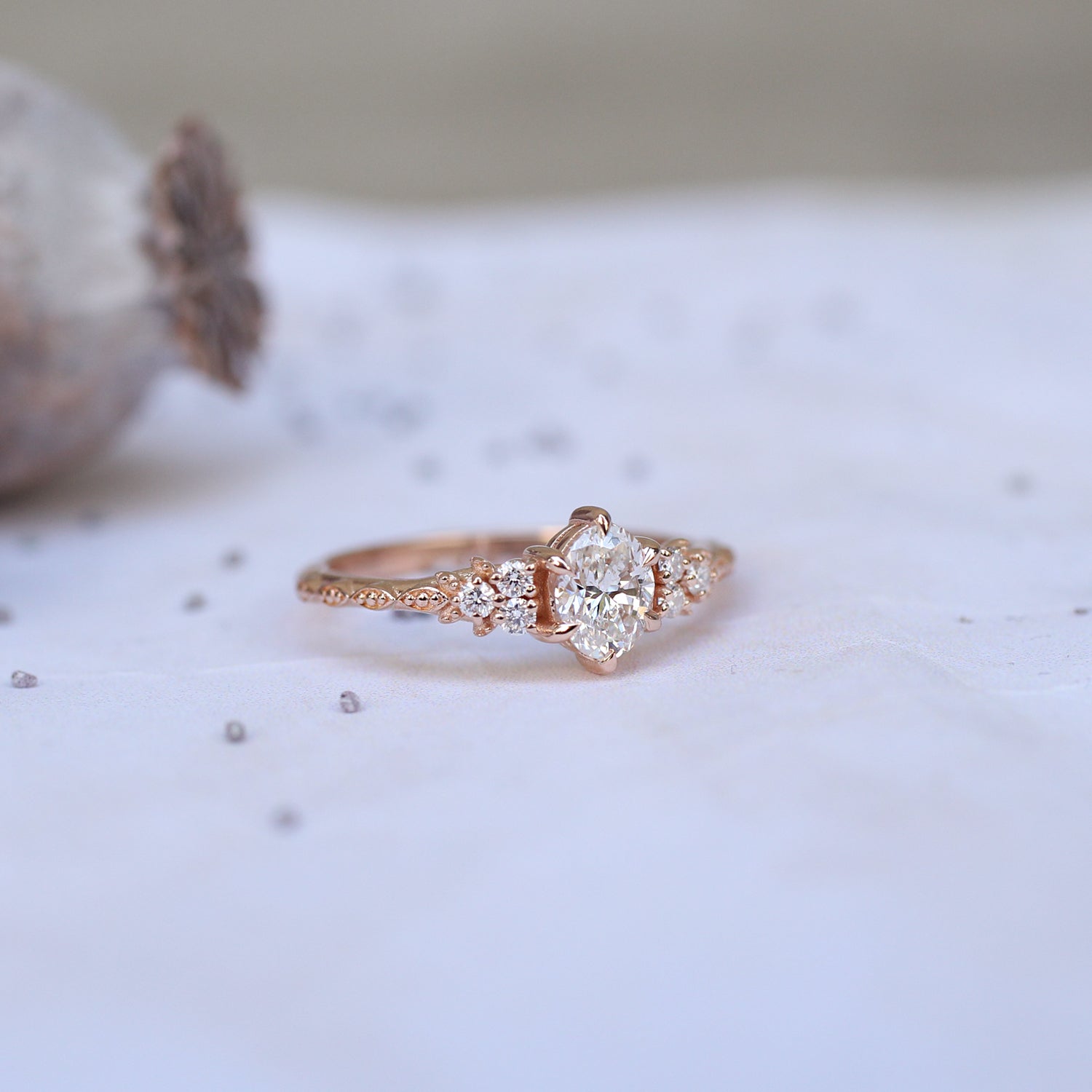 0.55 Karat Vintage Lisa Tasarım Pırlanta Yüzük